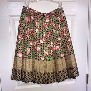 Carlisle pleated bamboo skirt